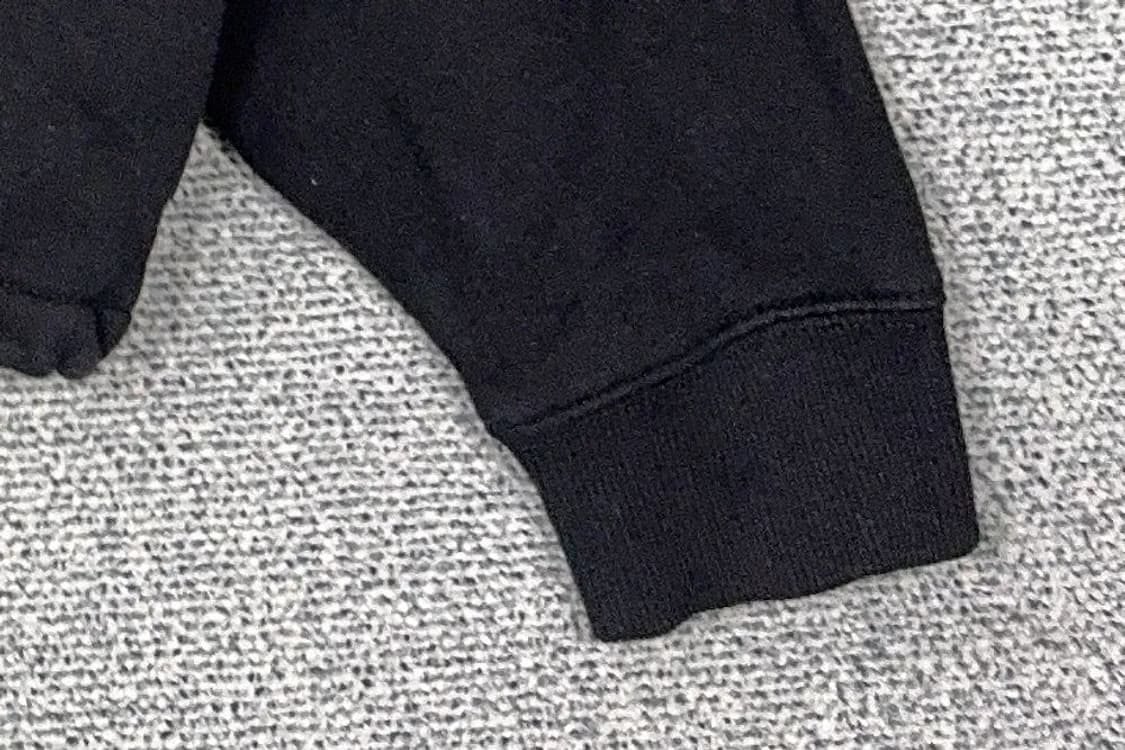 반스 블랙 센터 로고 오버핏 스웻 후드티 LARGE 상품이미지6