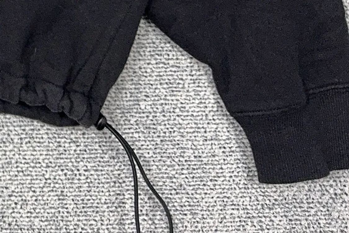 반스 블랙 센터 로고 오버핏 스웻 후드티 LARGE 상품이미지9