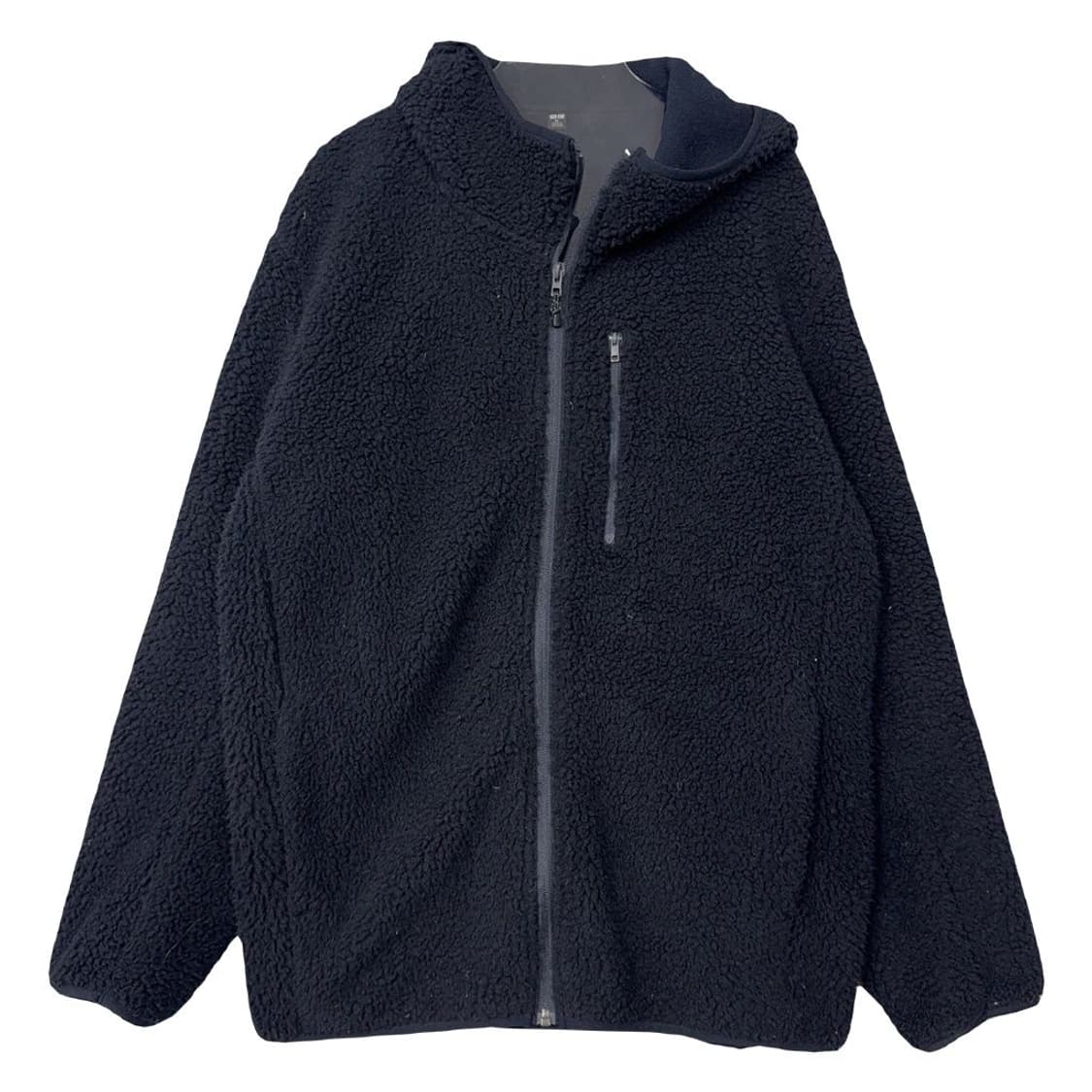 유니클로 블랙 양털 뽀글이 후드 집업 XL 상품이미지1