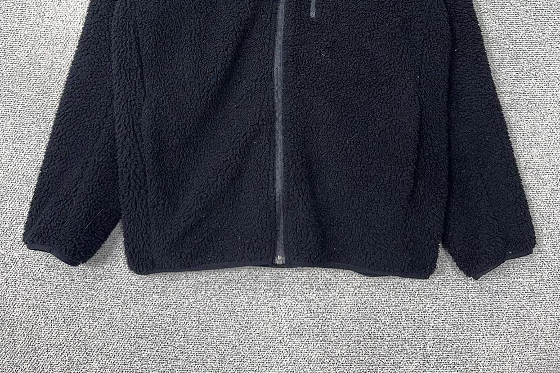 유니클로 블랙 양털 뽀글이 후드 집업 XL 상품이미지4