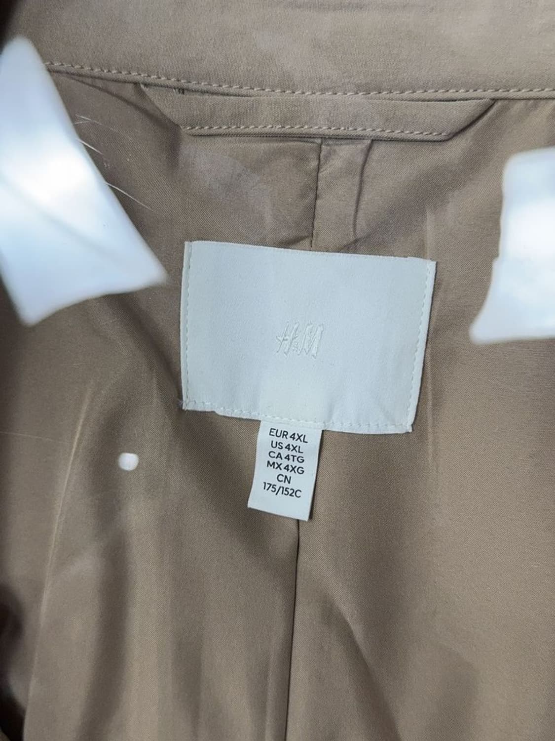 H&M 베이지 트렌치 코트 EUR 4XL 상품이미지8