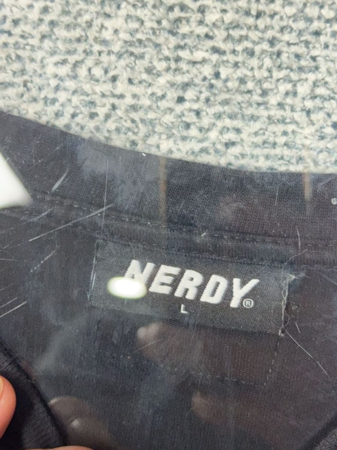널디 프린팅 블랙 긴팔티 L 상품이미지7