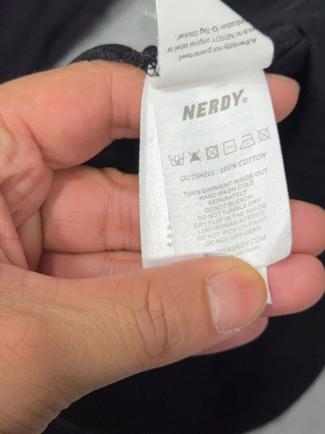 널디 프린팅 블랙 긴팔티 L 상품이미지8