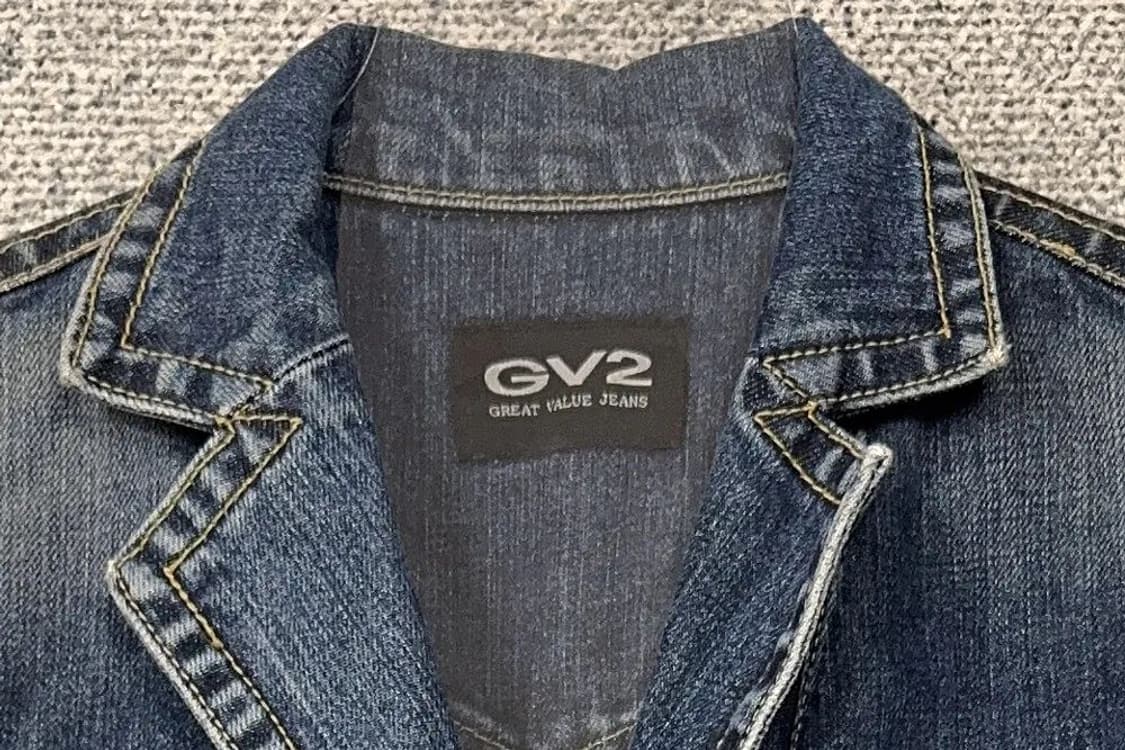GV2 빈티지 데님 원버튼 블레이저 자켓 85 상품이미지5