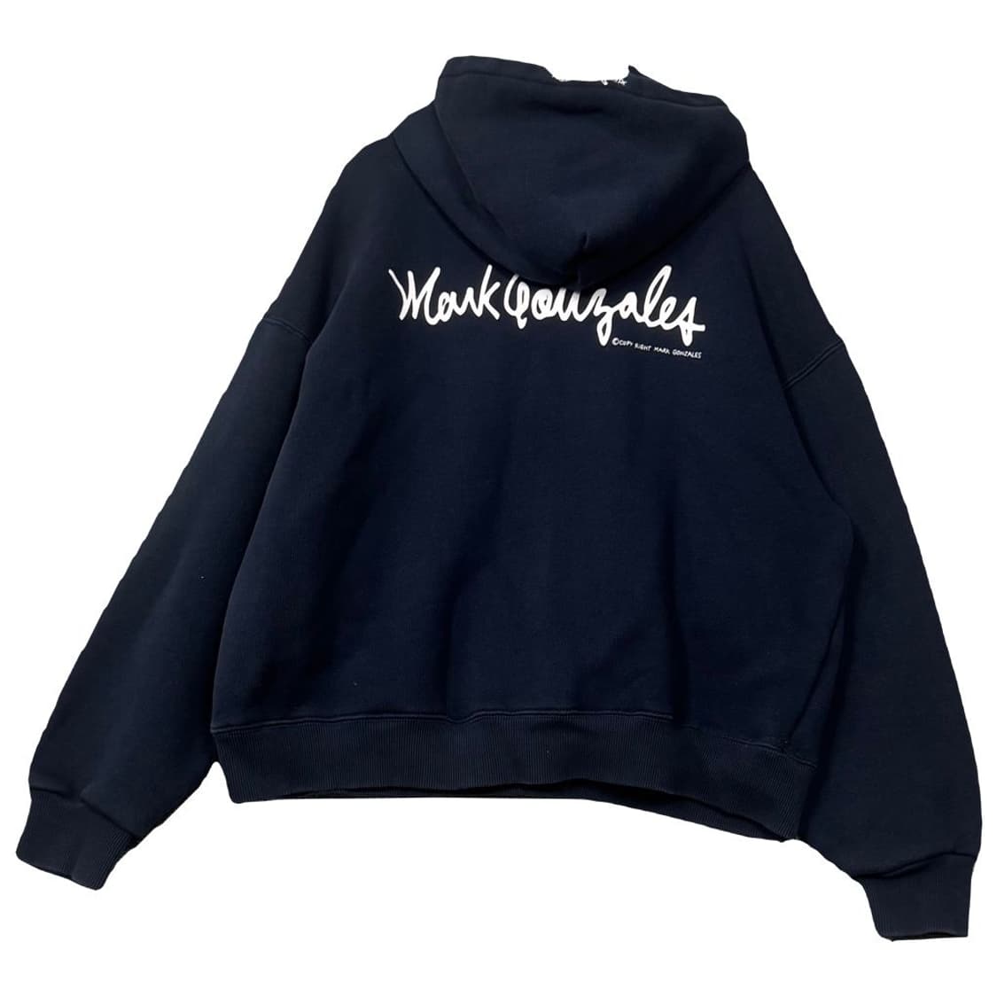 마크곤잘레스 캐주얼 로고 오버핏 네이비 후드티 S 상품이미지2