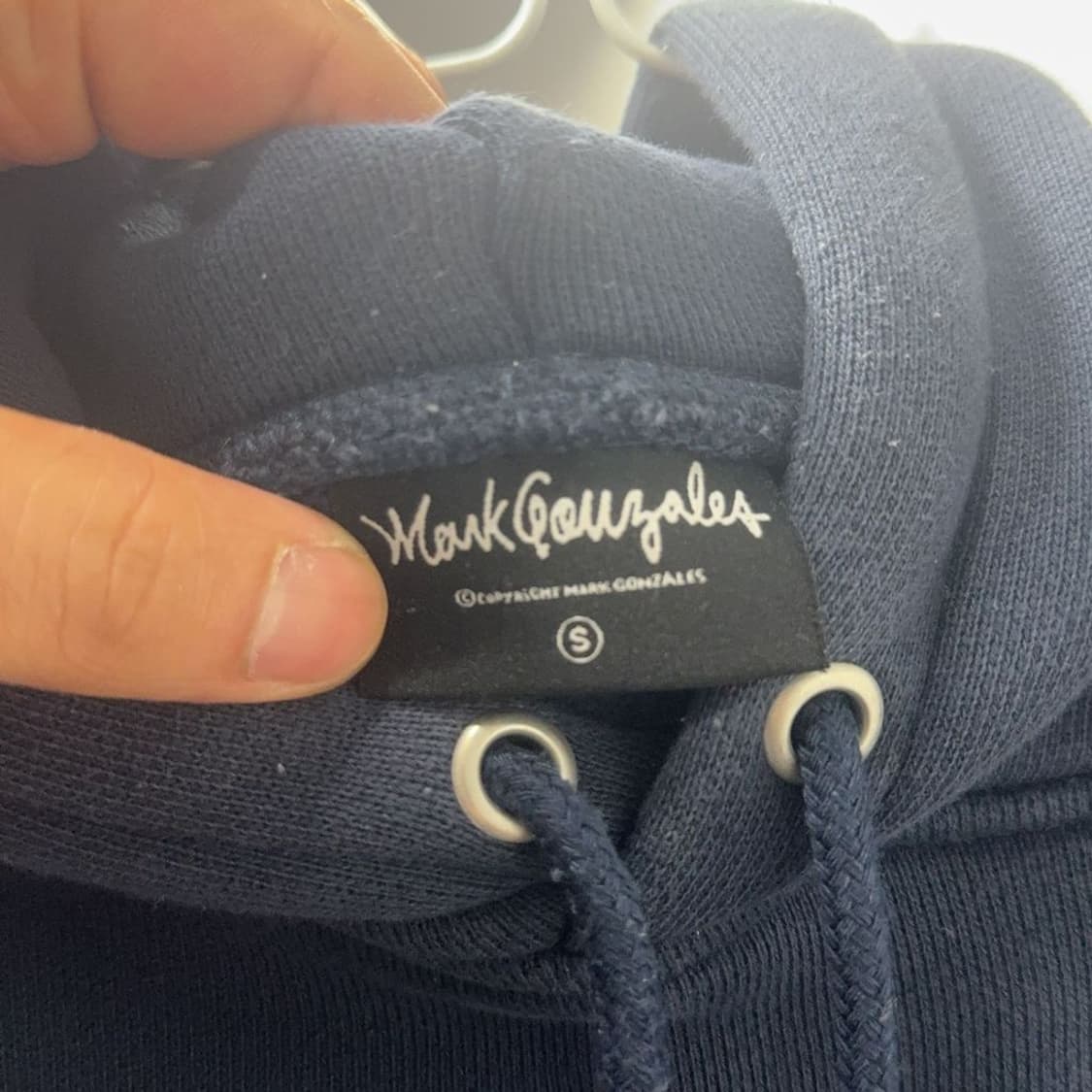 마크곤잘레스 캐주얼 로고 오버핏 네이비 후드티 S 상품이미지5