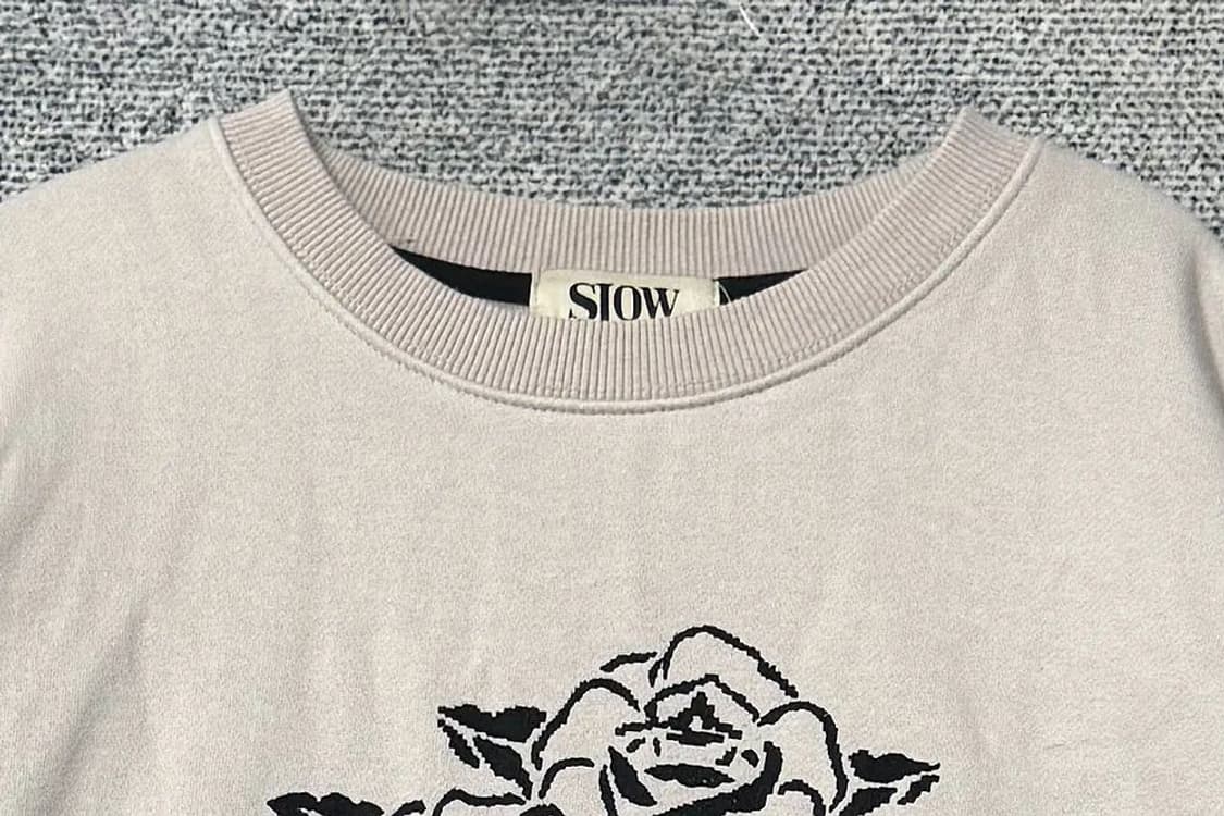 SLOWACID 빈티지 프린팅 크림 맨투맨 M 상품이미지5