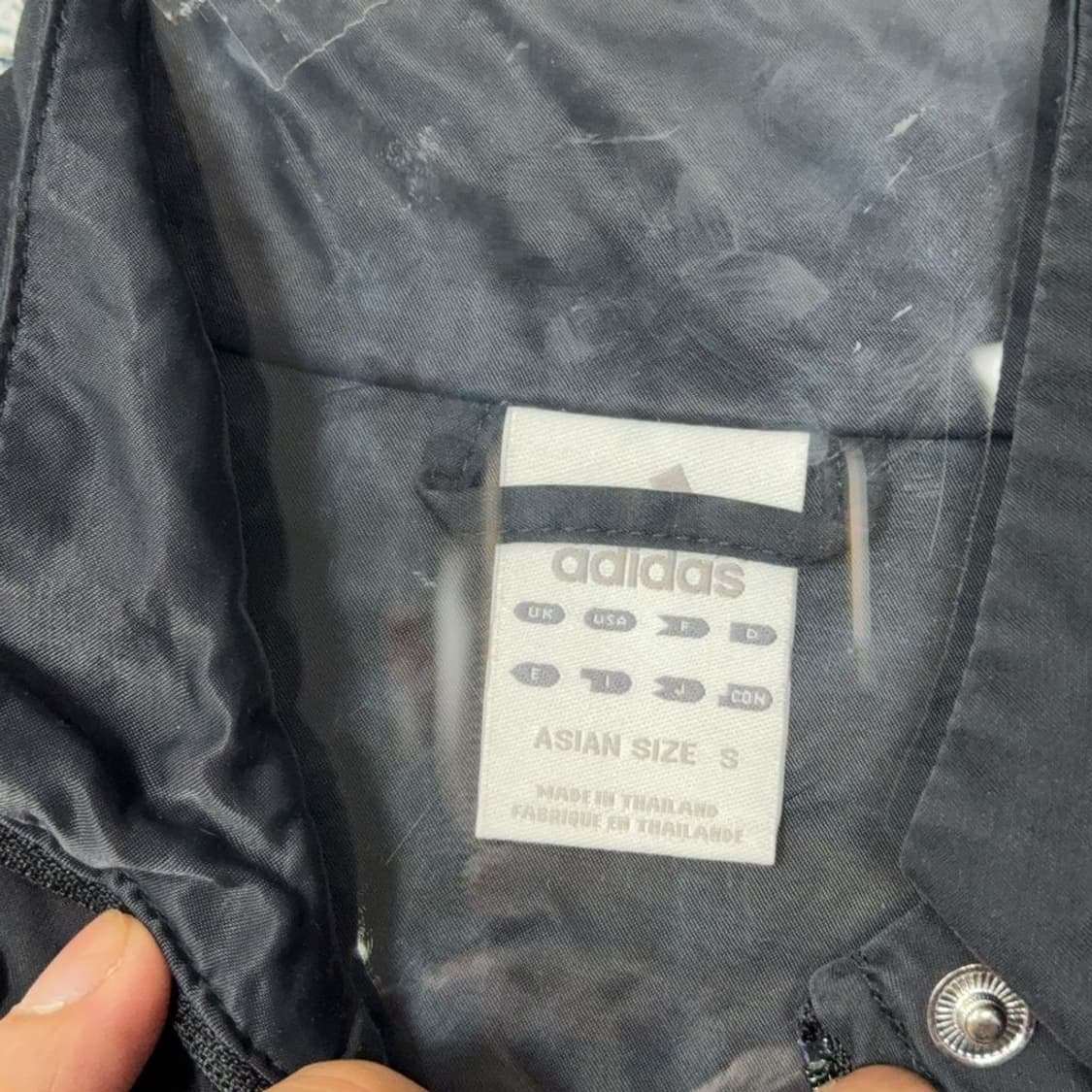 아디다스 블랙 사이드 삼선 로고 포켓 윈드자켓 S 상품이미지6