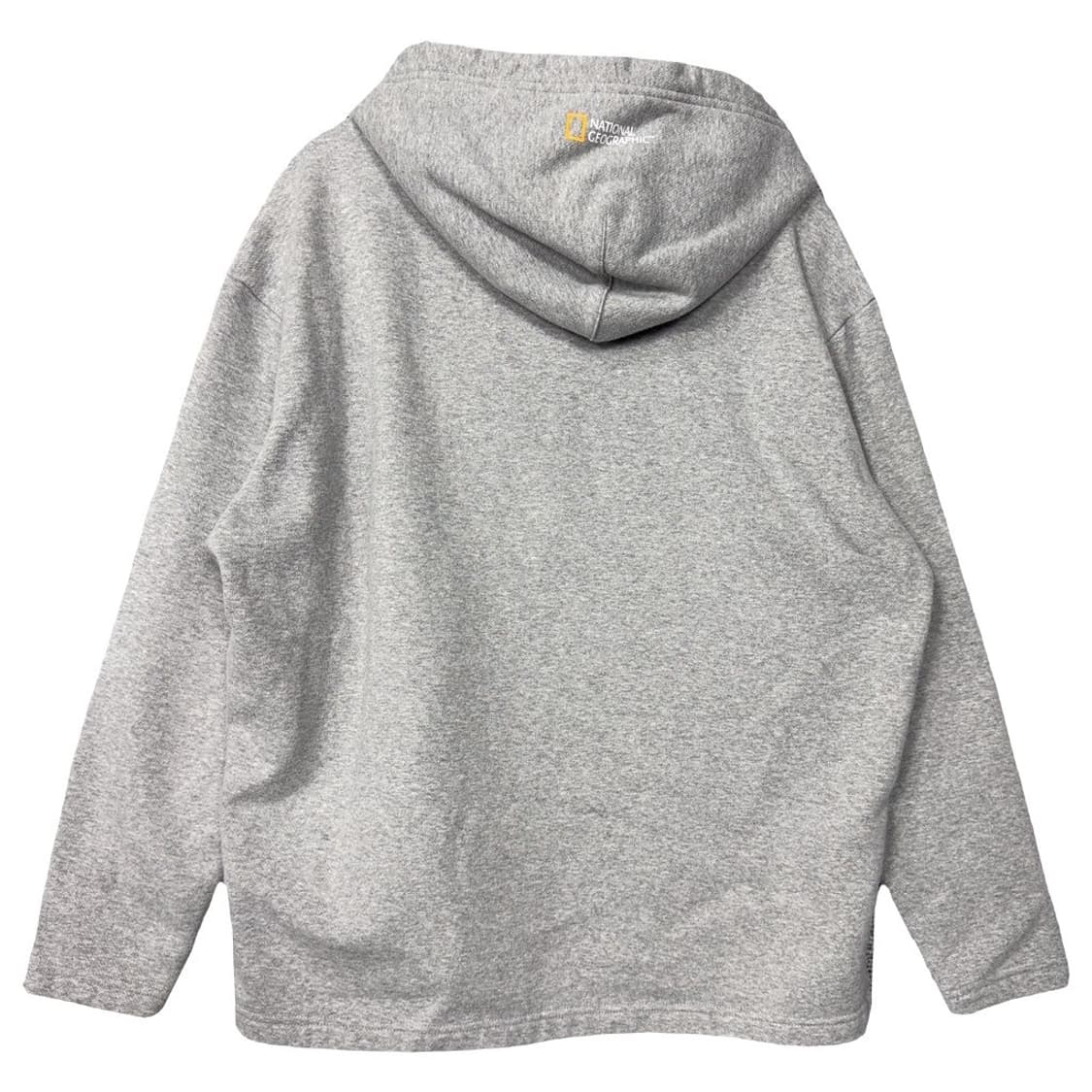 내셔널지오그래픽 라이트 그레이 후드티 S 상품이미지2