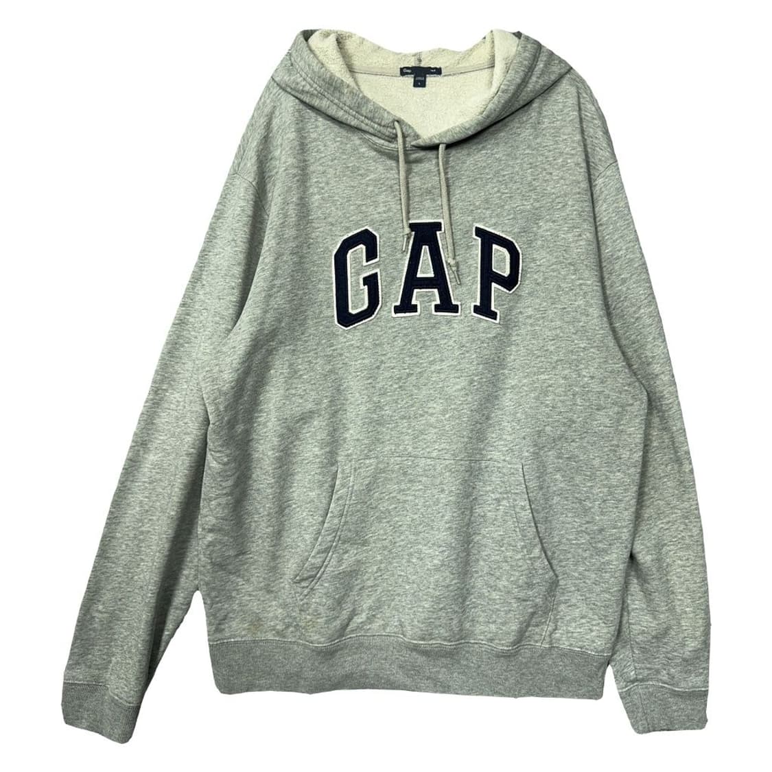 갭 프린팅 라이트 그레이 후드티 L 상품이미지1