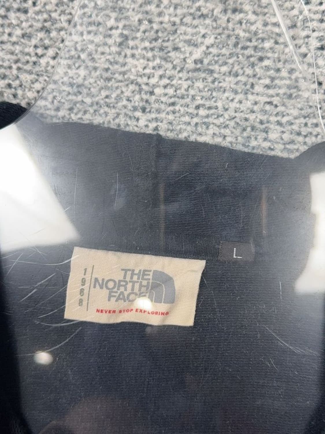 노스페이스 네이비 로고 오버핏 후드 집업 L 상품이미지7