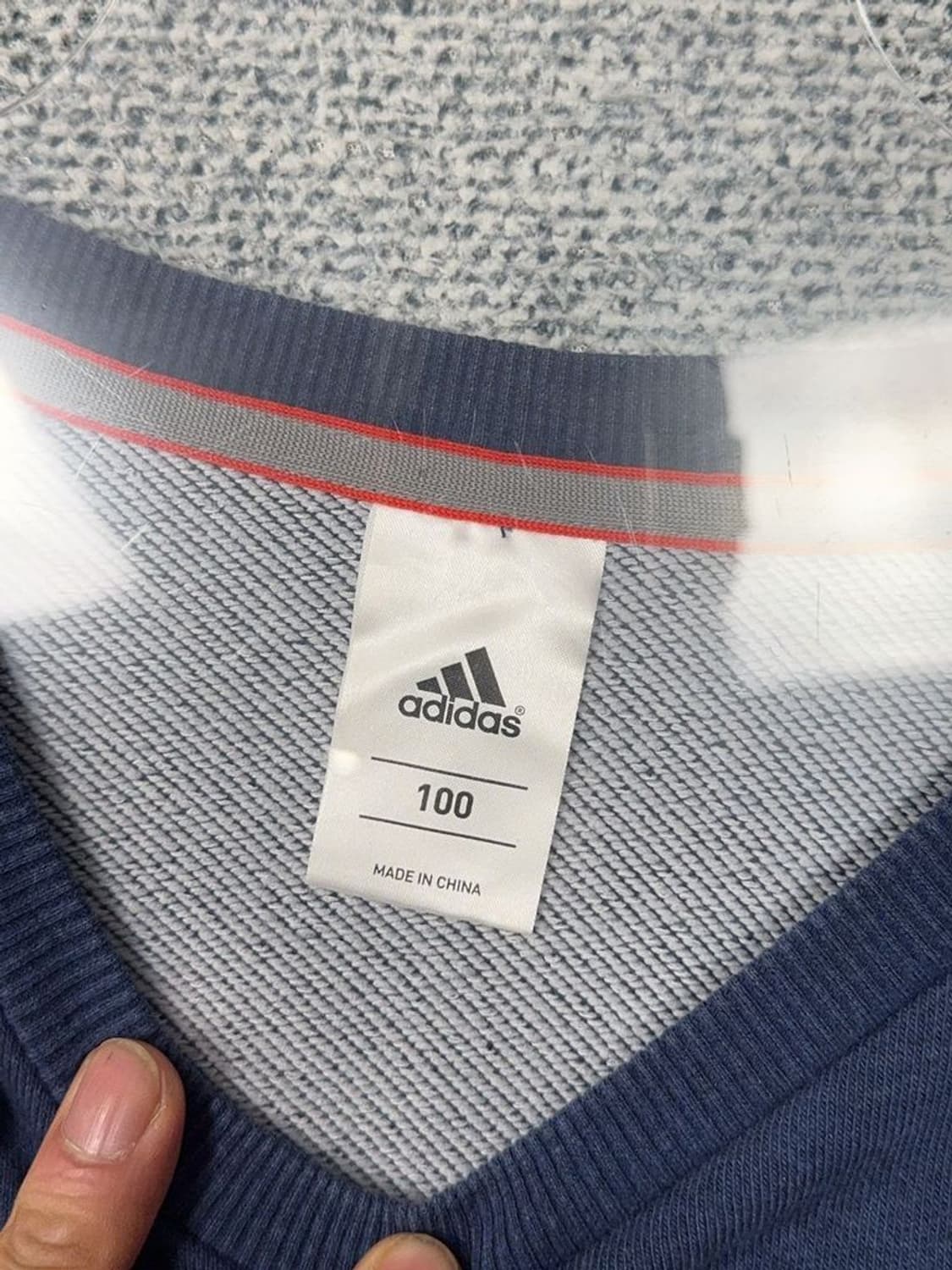 아디다스 네이비 로고 맨투맨 100 상품이미지7