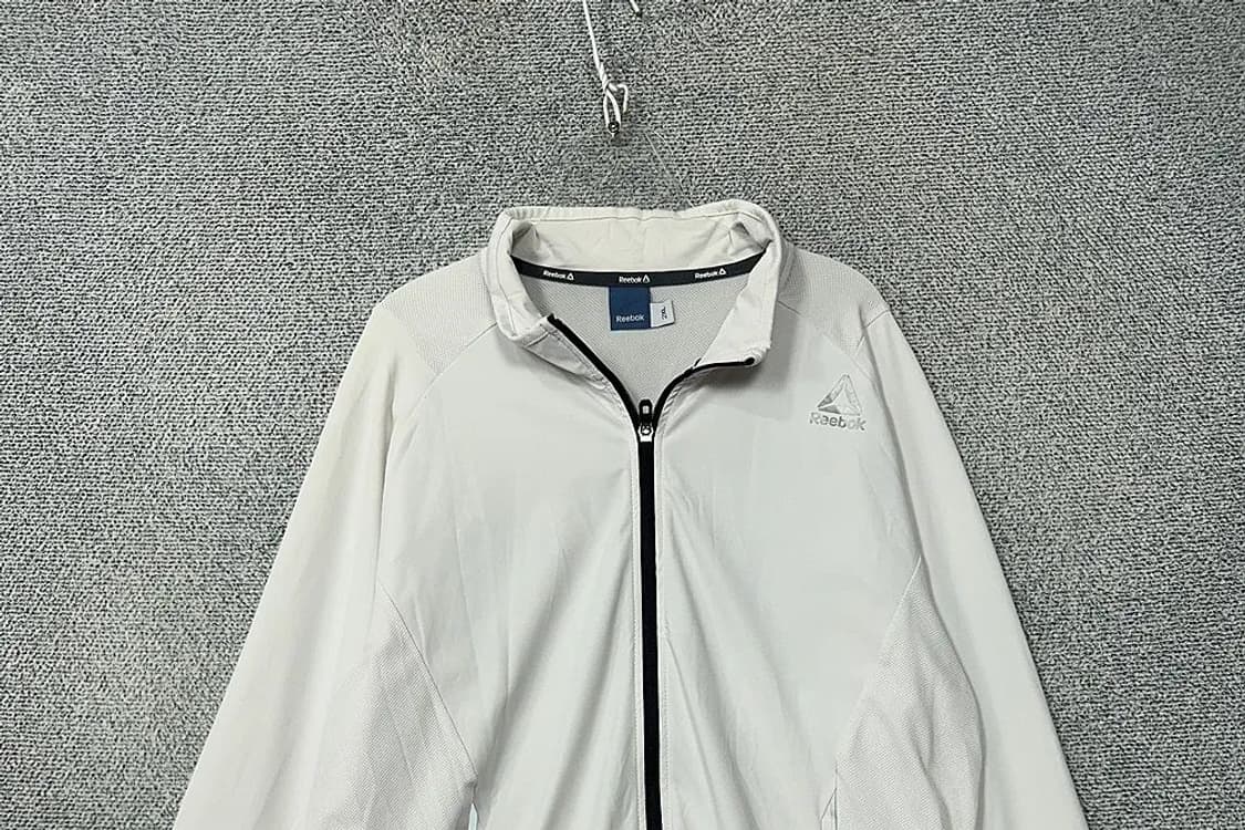 리복 화이트 오버 사이즈 기능성 집업 2XL 상품이미지3