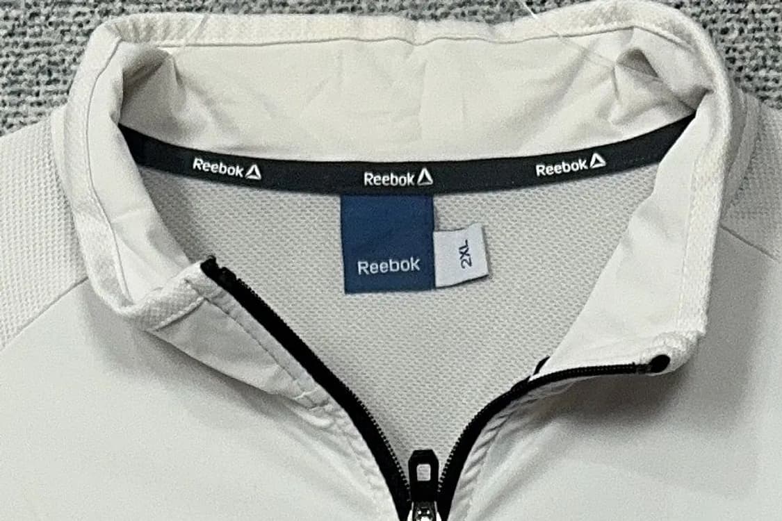 리복 화이트 오버 사이즈 기능성 집업 2XL 상품이미지5