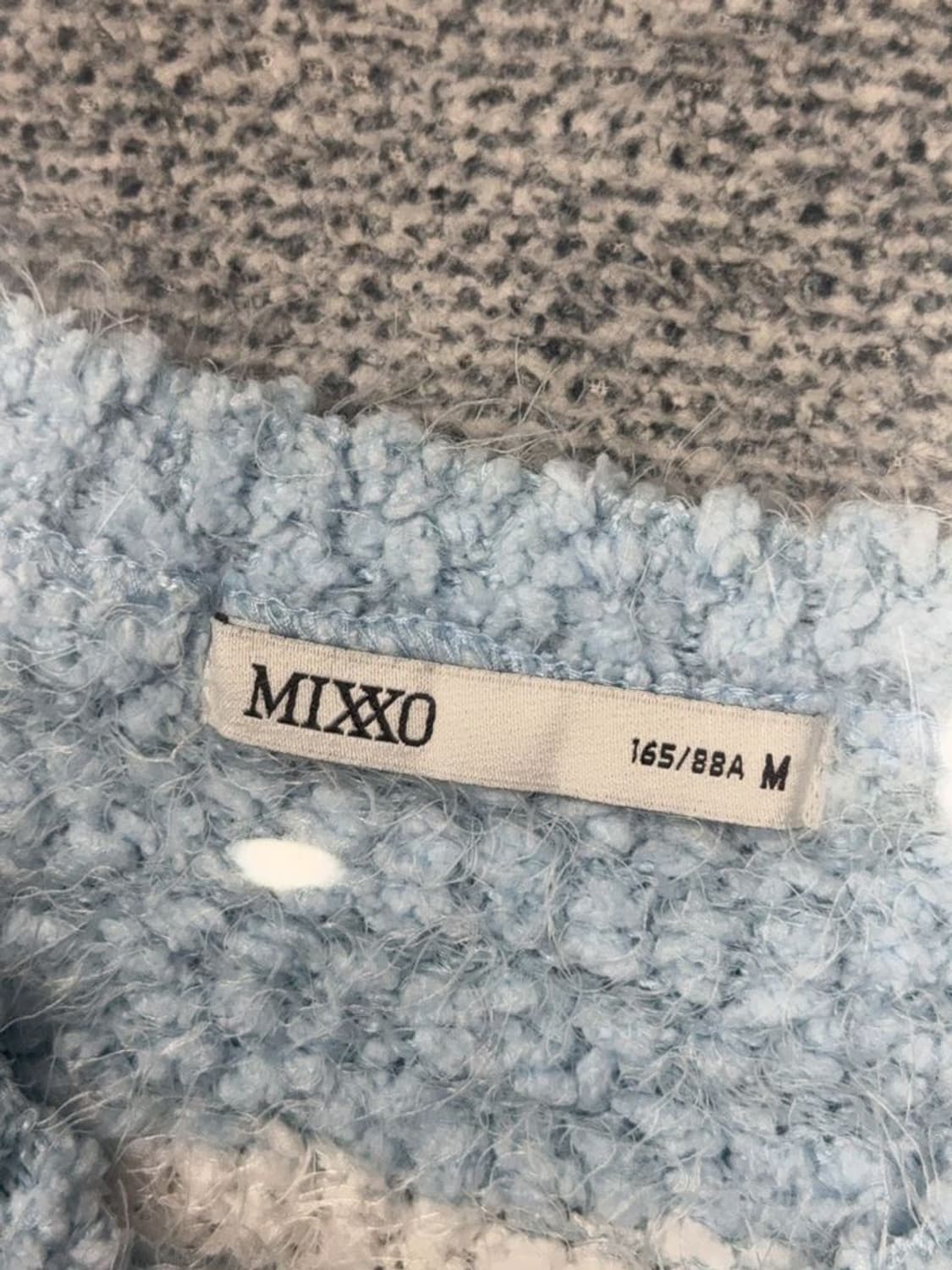 미쏘 스트라이프 라이트 블루 니트 M 상품이미지7