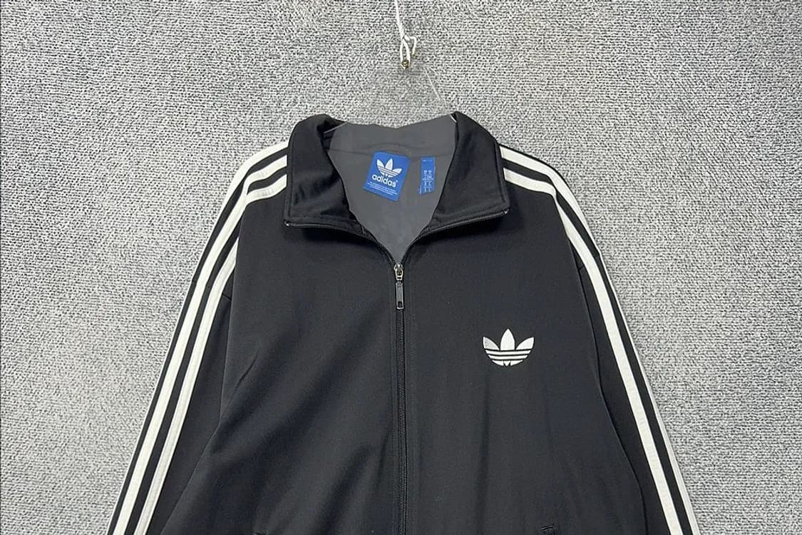 아디다스 검흰 파이어버드 오버핏 트랙탑 집업 져지 XL 상품이미지3