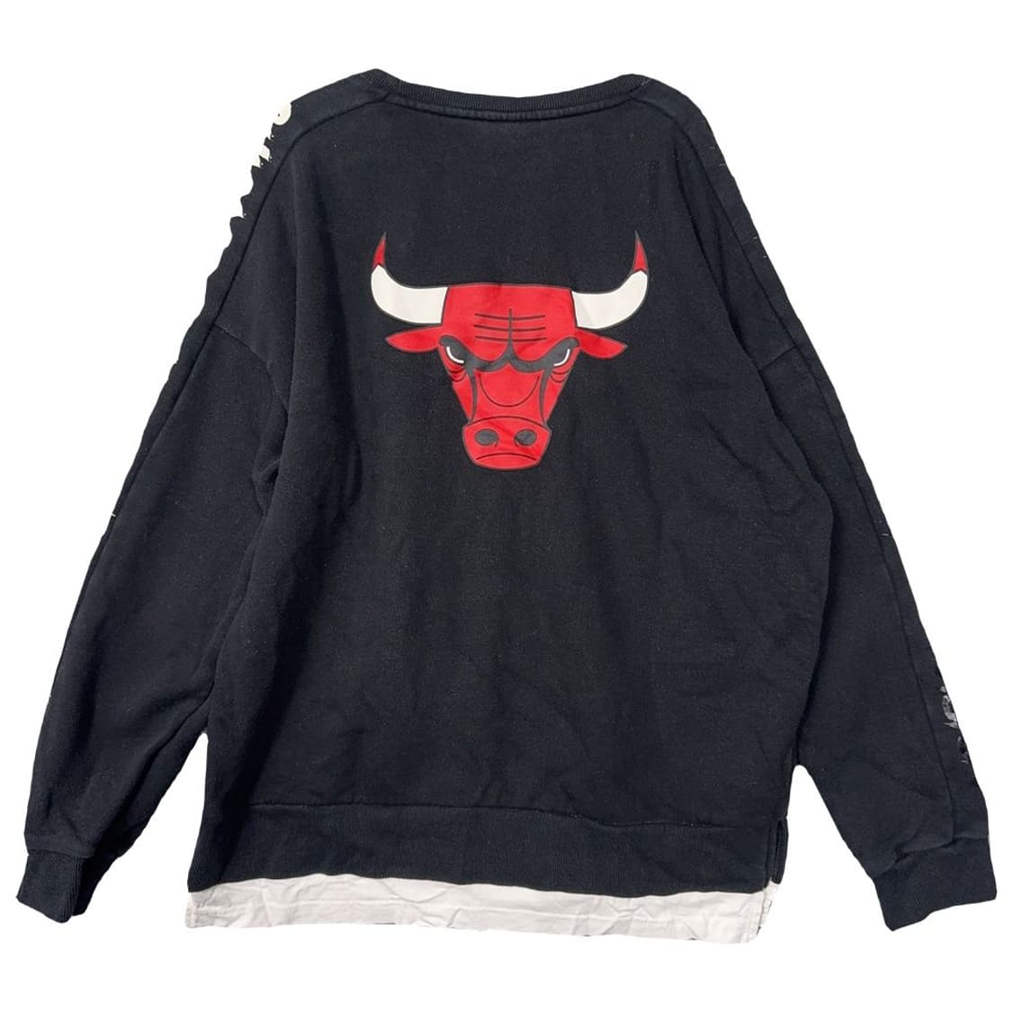 엔비에이 프린팅 블랙 레이어드 맨투맨 L 상품이미지2