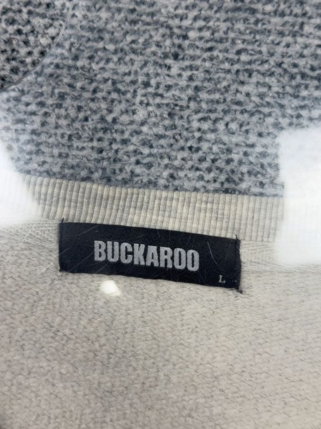 버커루 라이트 그레이 로고 맨투맨 L 상품이미지8