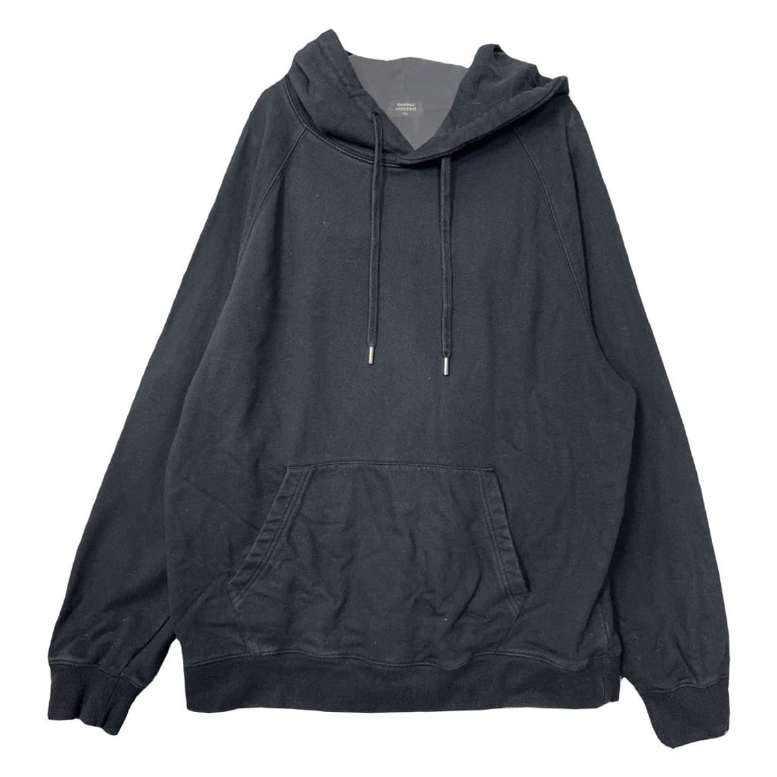 무신사스탠다드 블랙 무지 오버 사이즈 후드티 3XL 상품이미지1