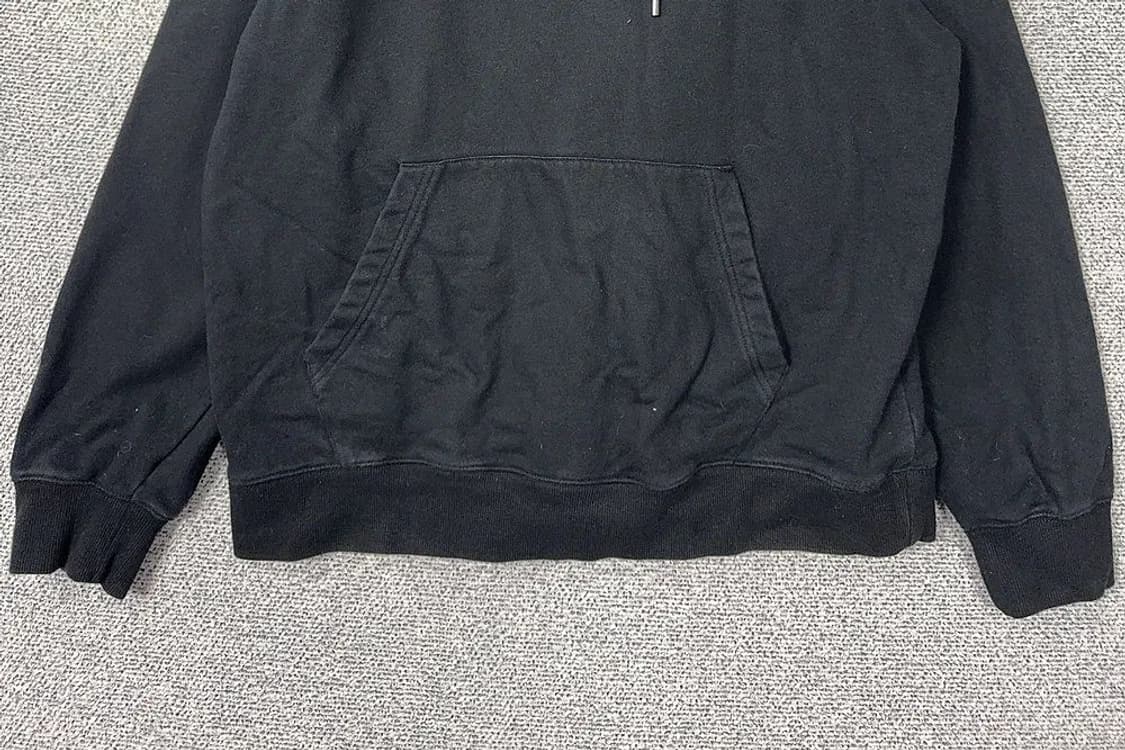 무신사스탠다드 블랙 무지 오버 사이즈 후드티 3XL 상품이미지4