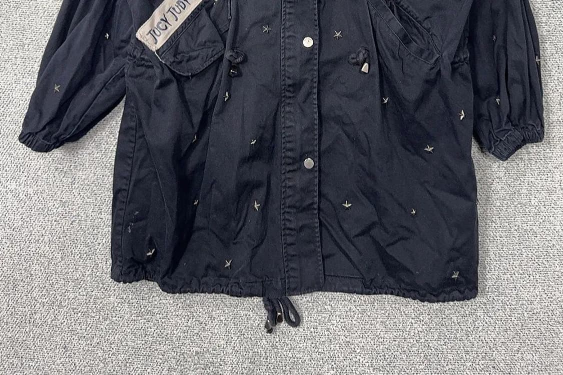 쥬씨쥬디 네이비 빈티지 피쉬테일 야상 코트 XS 상품이미지4