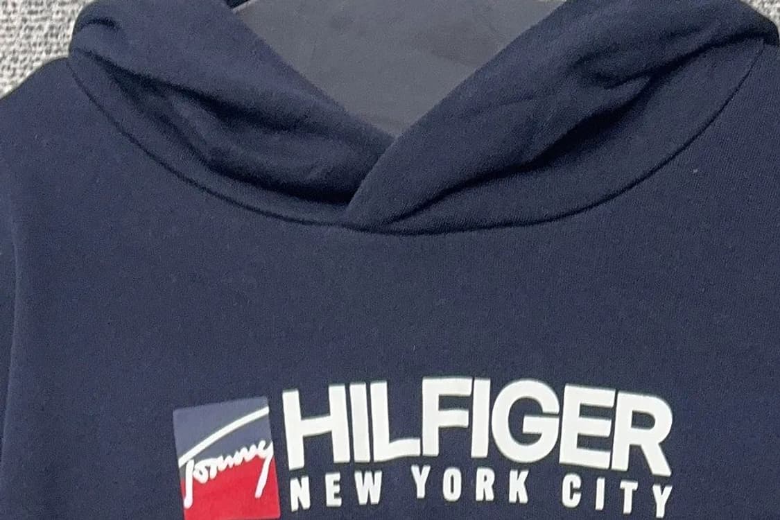 타미힐피거 프린팅 네이비 후드티 XXL 상품이미지5