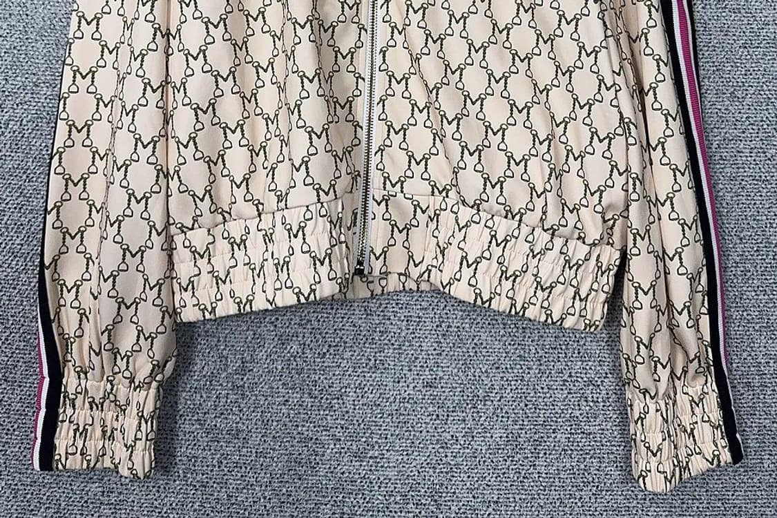 마쥬 클래식 패턴 여성 집업 저지 1 상품이미지4