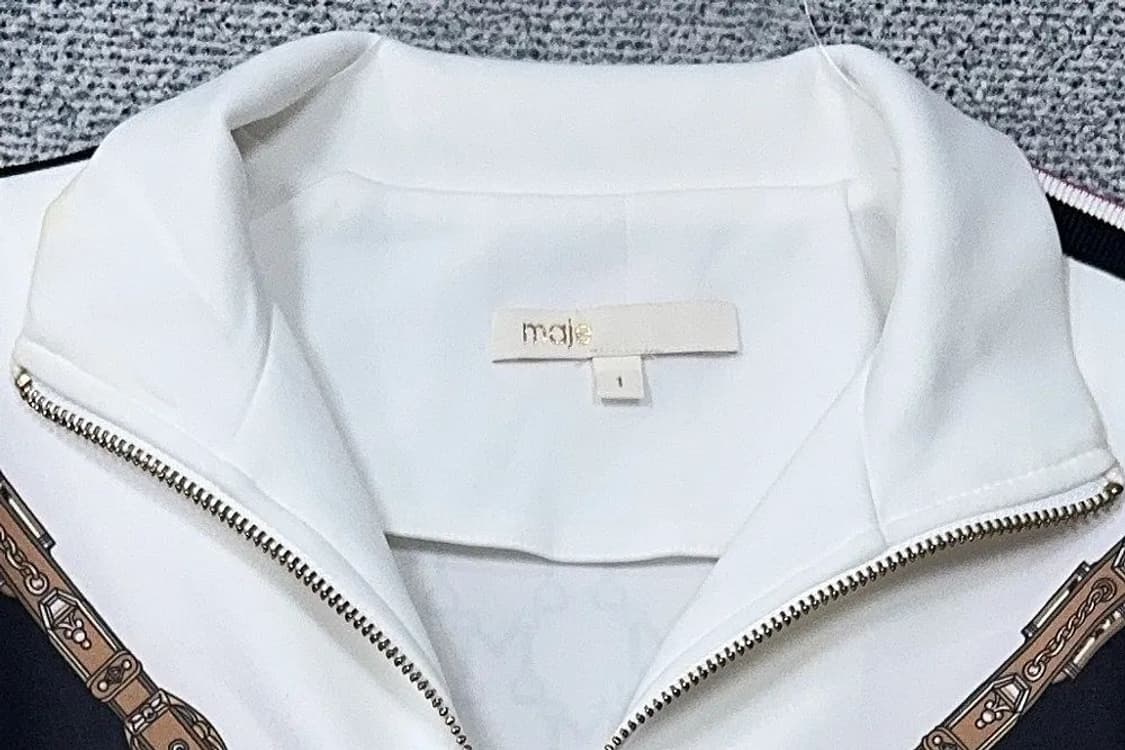 마쥬 클래식 패턴 여성 집업 저지 1 상품이미지5