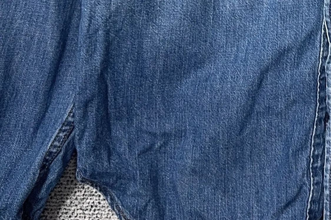 후아유 블루 빈티지 워싱 데님 셔츠 L 상품이미지6