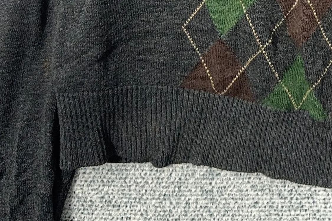 타미힐피거 아가일 그레이 니트 S/P 상품이미지6