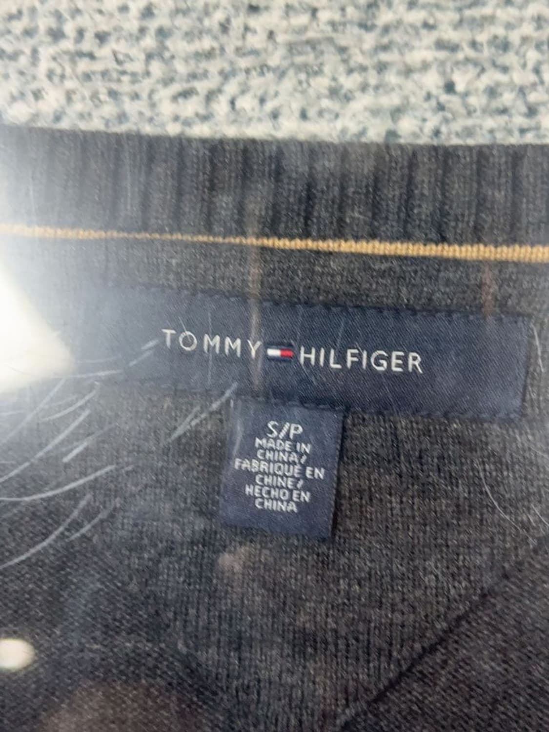 타미힐피거 아가일 그레이 니트 S/P 상품이미지7