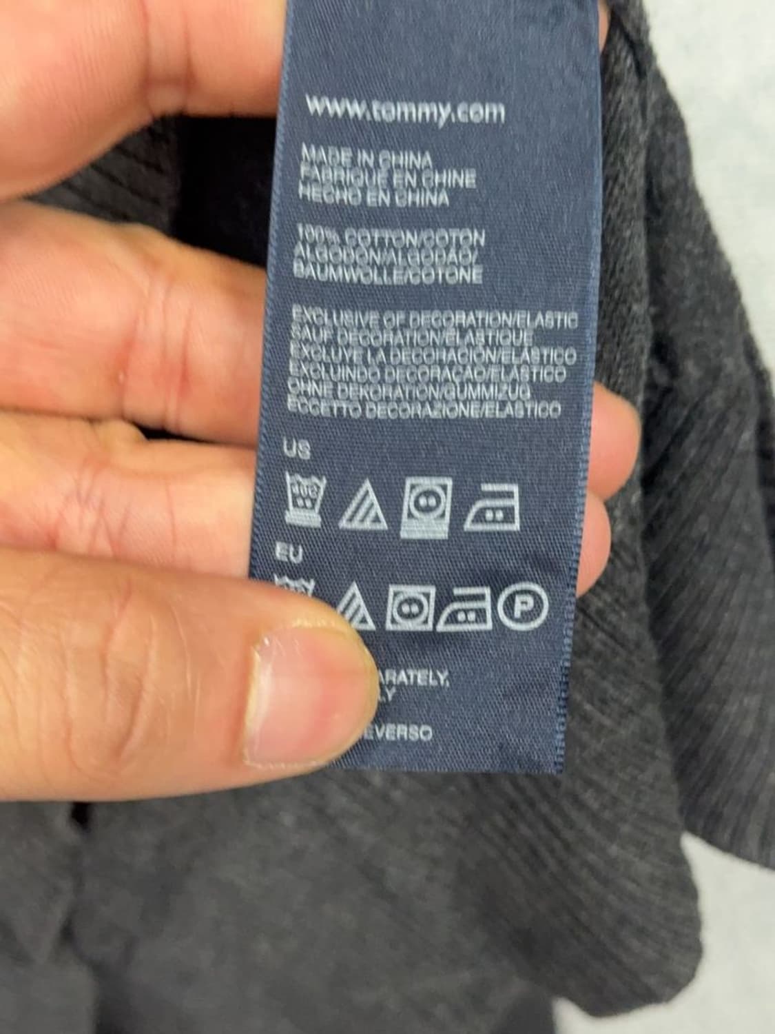 타미힐피거 아가일 그레이 니트 S/P 상품이미지8