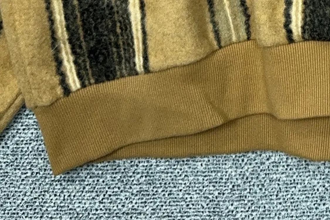 러기드 하우스 스트라이프 카멜 빈티지 오버핏 니트 2 상품이미지6