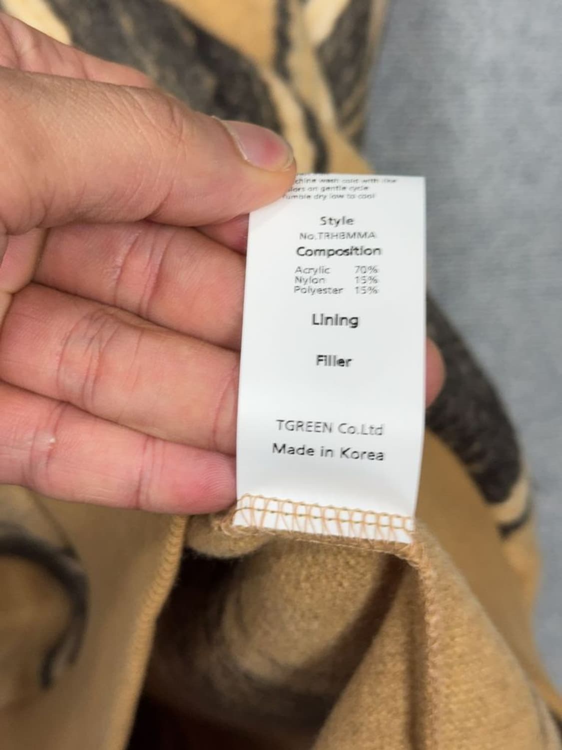 러기드 하우스 스트라이프 카멜 빈티지 오버핏 니트 2 상품이미지8