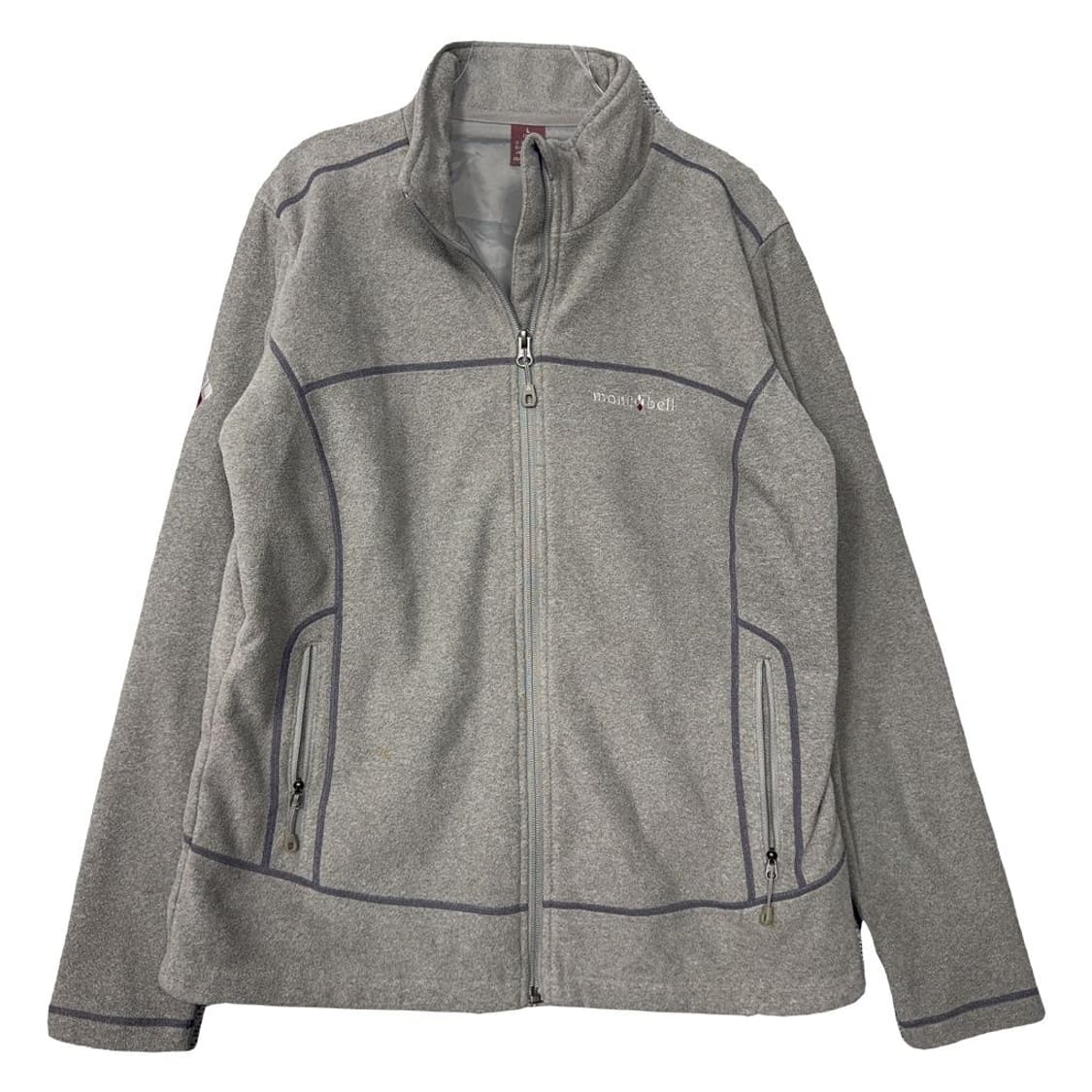 몽벨 라이트 그레이 플리스 후리스 집업 100(L) 상품이미지1