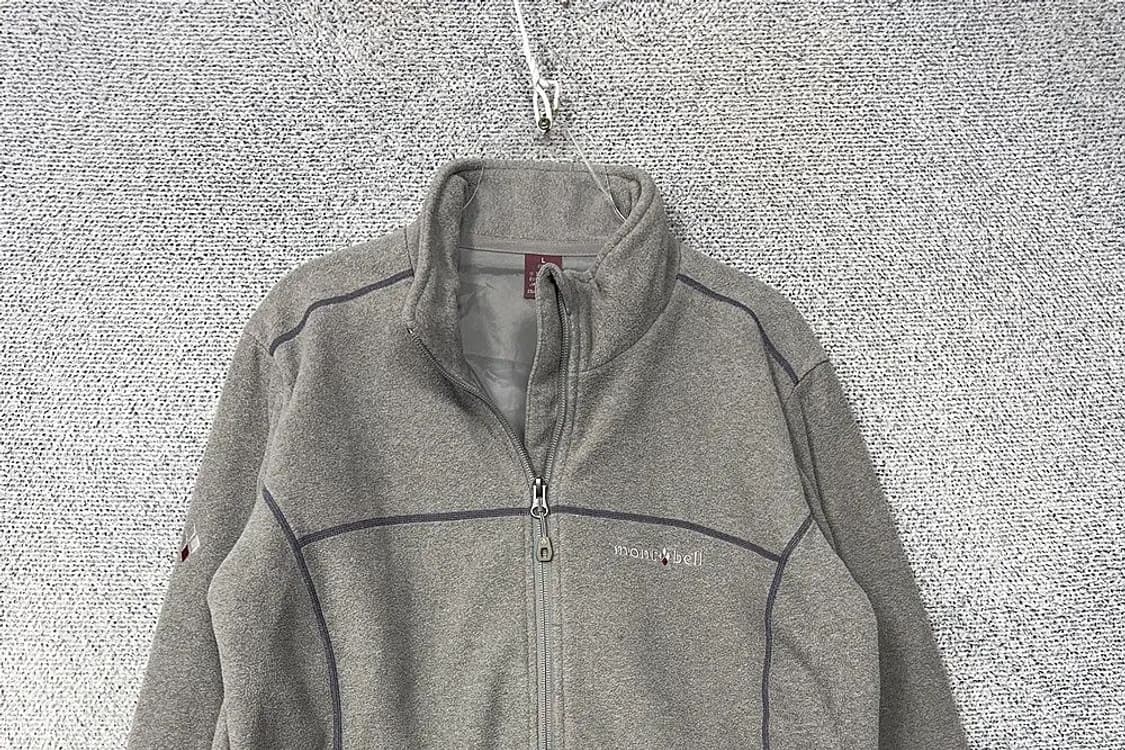 몽벨 라이트 그레이 플리스 후리스 집업 100(L) 상품이미지3