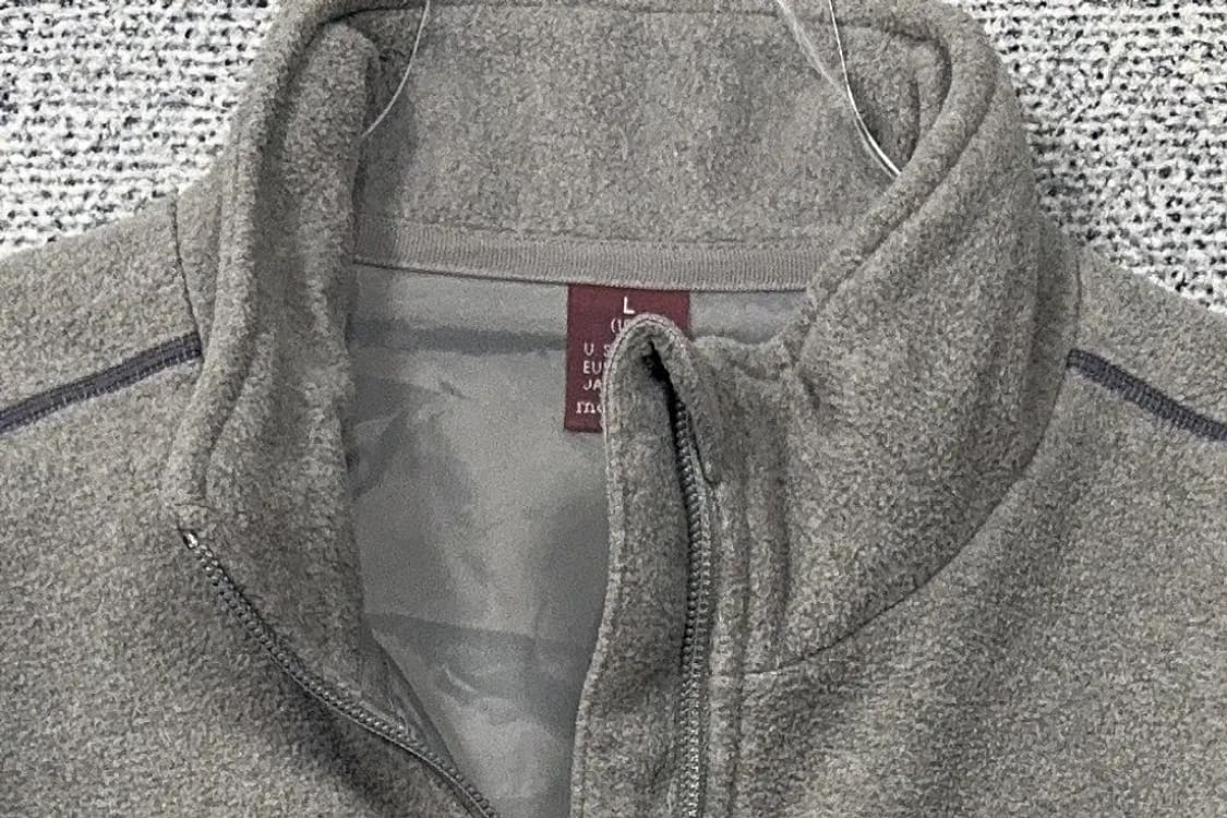 몽벨 라이트 그레이 플리스 후리스 집업 100(L) 상품이미지5