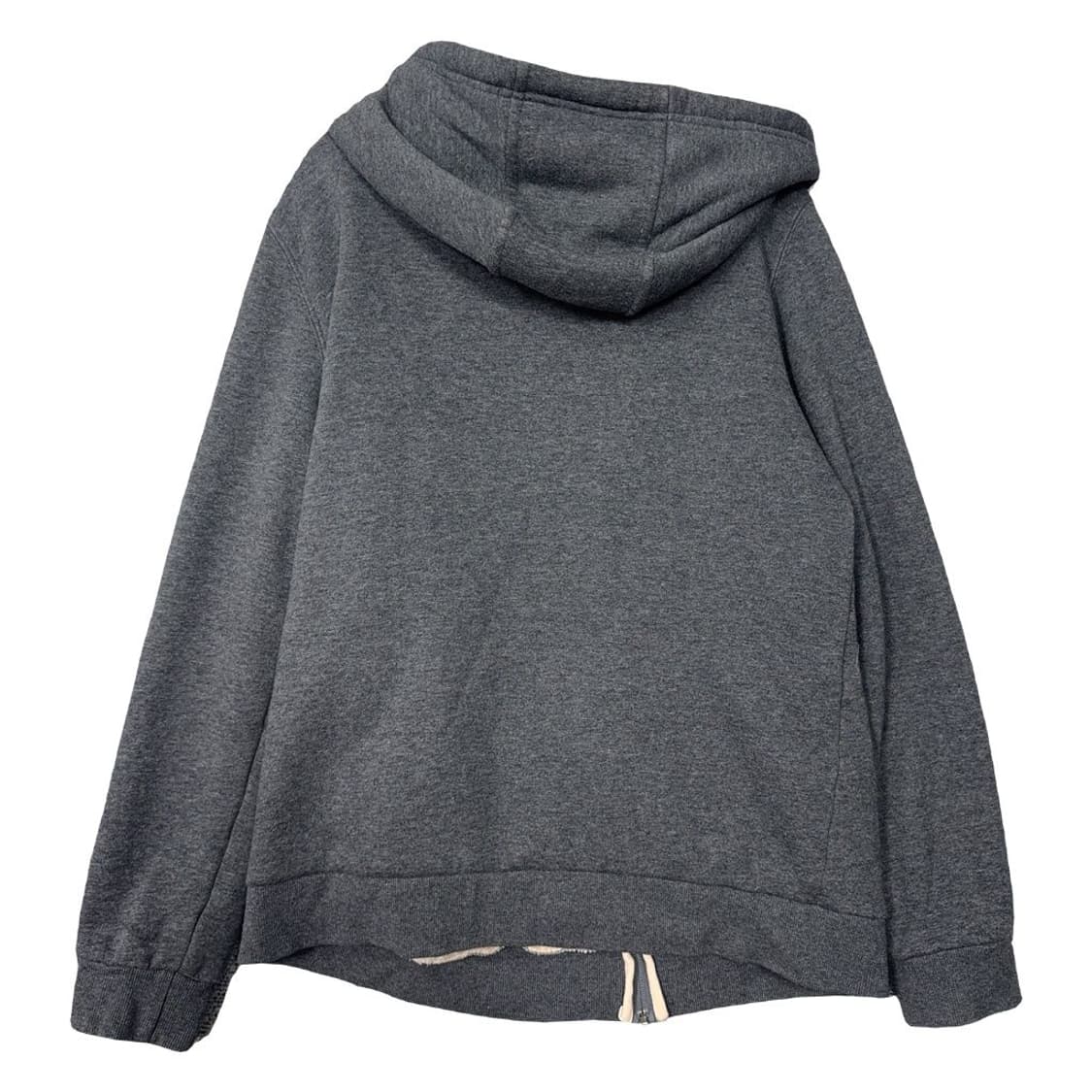 게스 스펠 로고 양털 그레이 후드 집업 L 상품이미지2