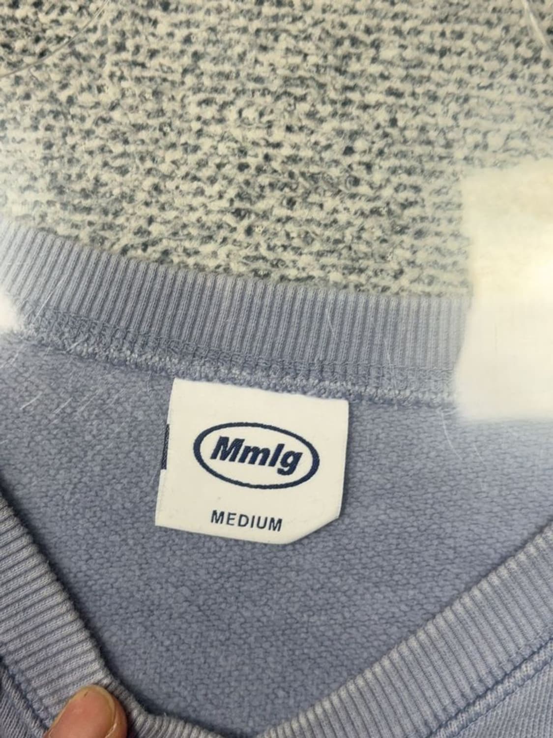 MMLG 프린팅 라이트 블루 스웻셔츠 맨투맨 MEDIUM 상품이미지7