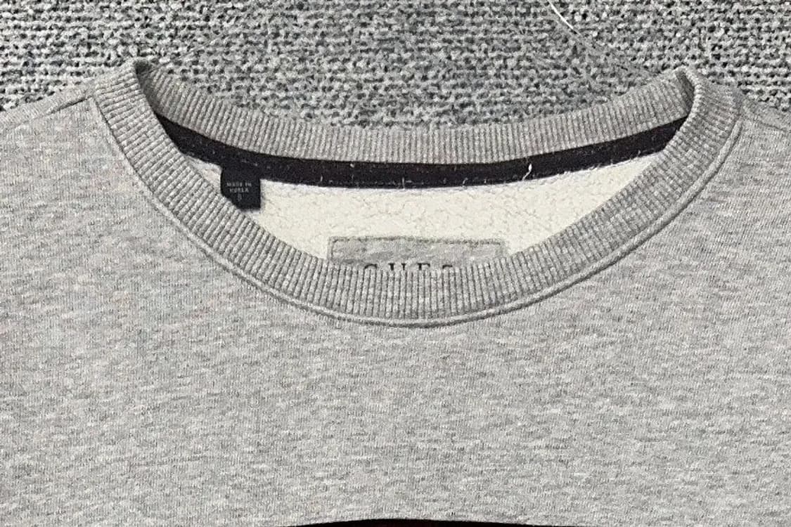 게스 프린팅 라이트 그레이 맨투맨 S 상품이미지5