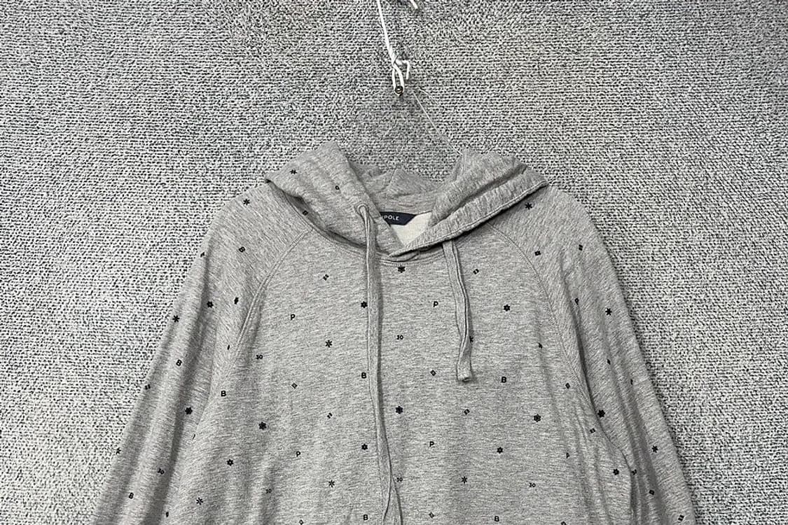빈폴 도트 라이트 그레이 후드티 90 상품이미지3