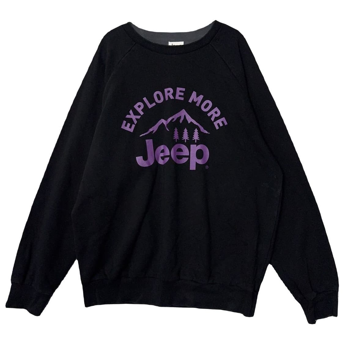 지프 프린팅 블랙 맨투맨 XL 상품이미지1