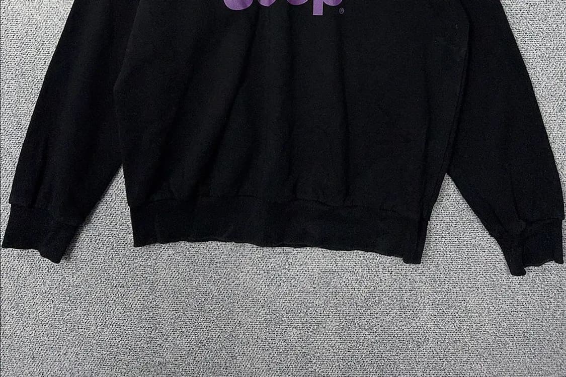 지프 프린팅 블랙 맨투맨 XL 상품이미지4