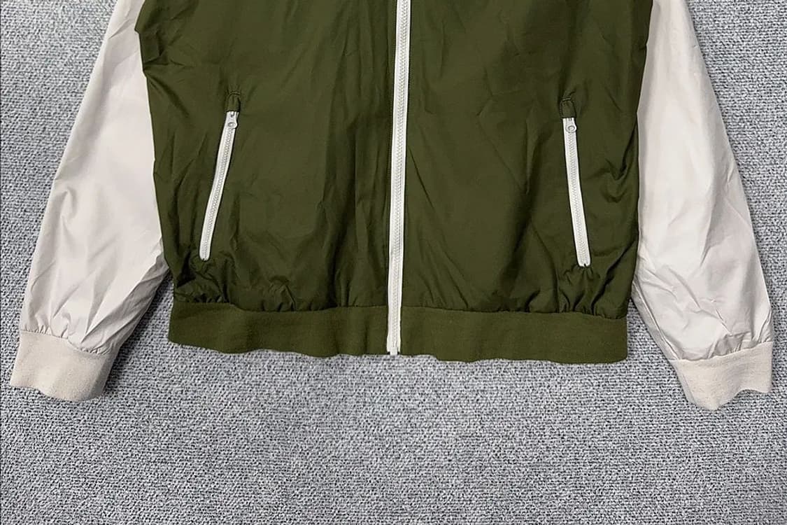 나이키 베이지 카키 투톤 기능성 후드 바람막이 L 상품이미지4