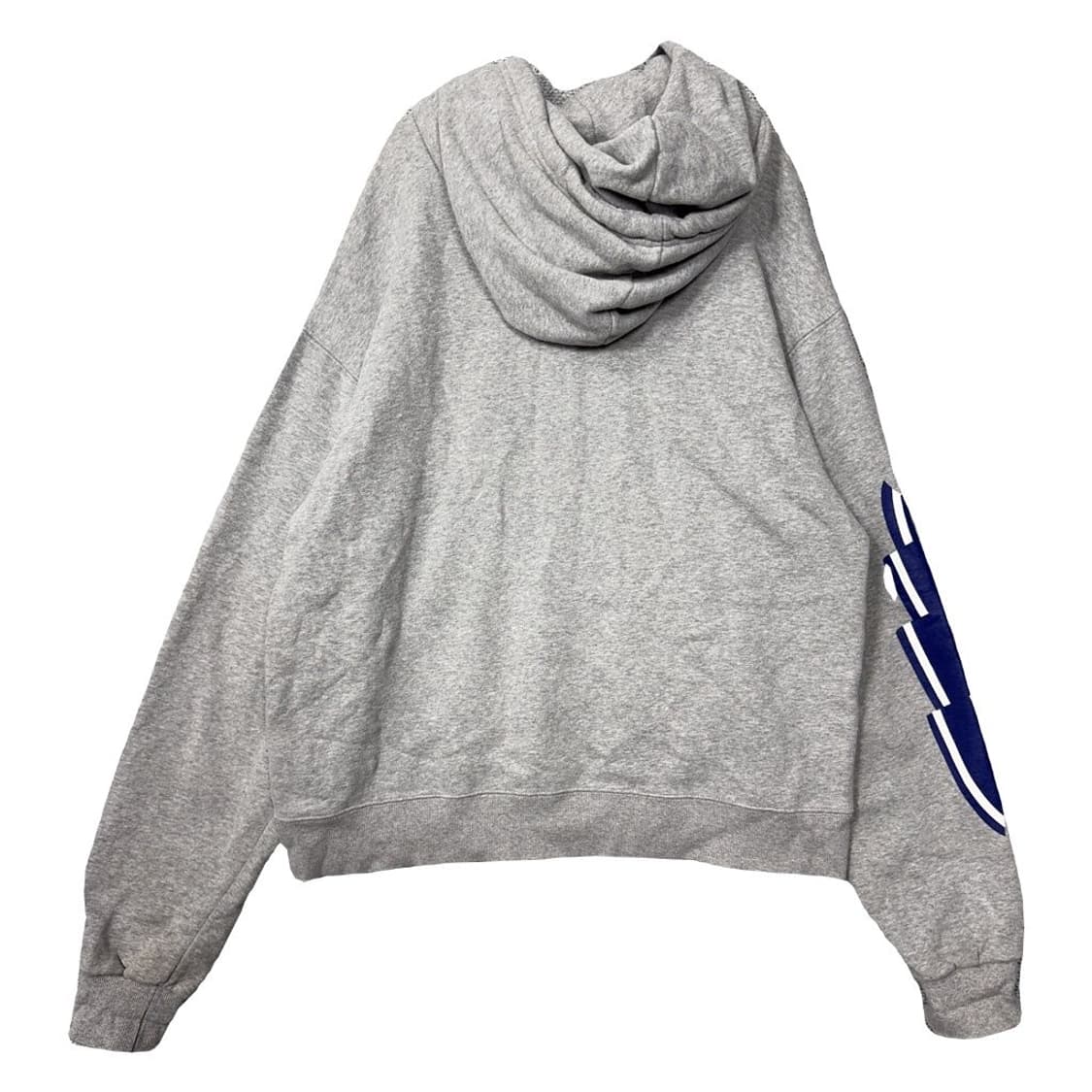 로맨틱크라운 라이트 그레이 로고 오버핏 후드티 M 상품이미지2