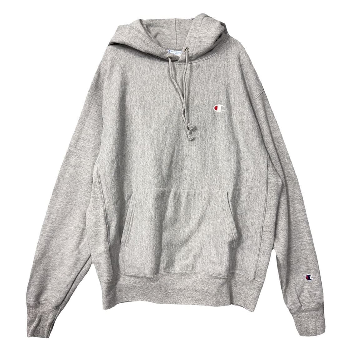 챔피온 라이트 그레이 리버스위브 하드 코튼 후드티 L 상품이미지1