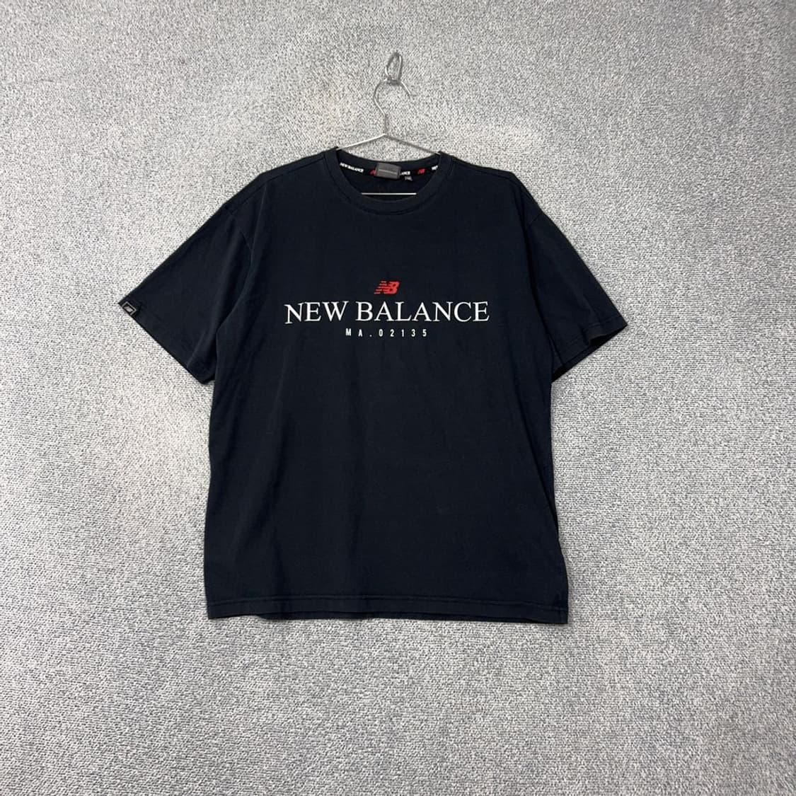 뉴발란스 프린팅 네이비 반팔 티 105(XL) 상품이미지1