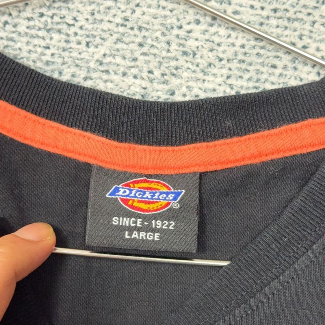 디키즈 프린팅 블랙 반팔 티 LARGE 상품이미지3