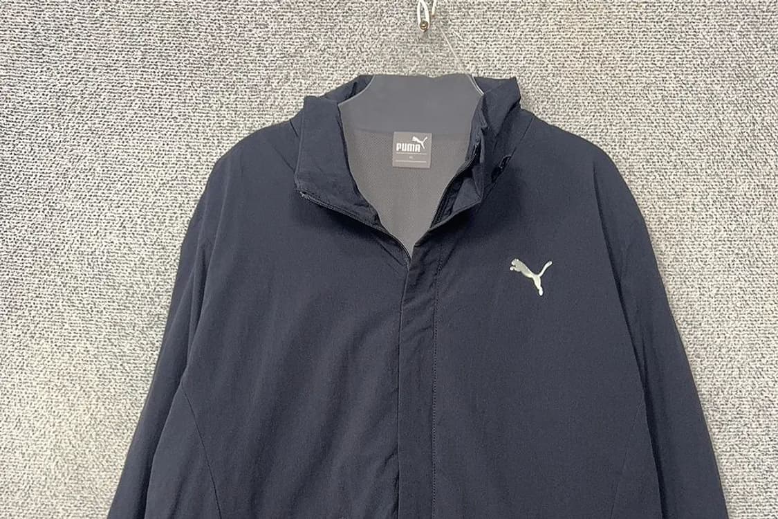 푸마 네이비 로고 기능성 집업 자켓 XL 상품이미지3