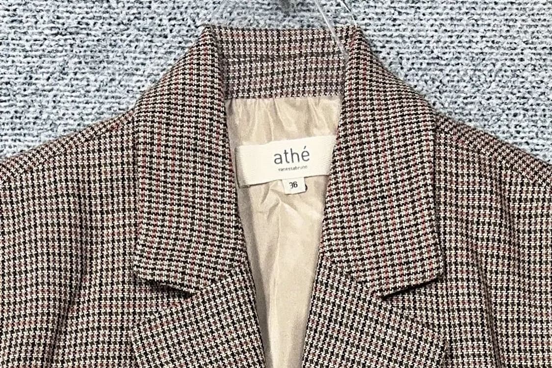 아떼 체크 베이지 블레이저 85-160 상품이미지5